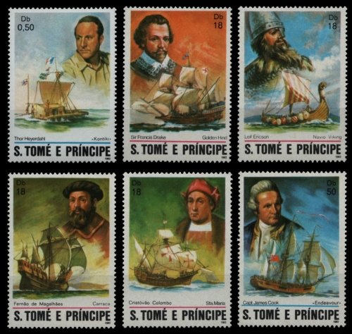 São Tomé & Príncipe 1982 - Mi-Nr. 786-791 ** - MNH - Schiffe / Ships