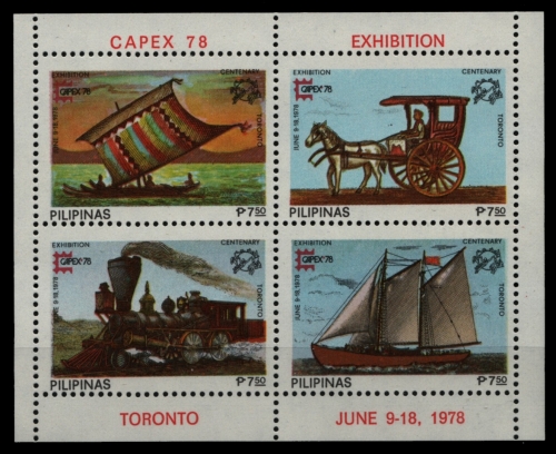 Philippinen 1978 - Mi-Nr. Block 12 A ** - MNH - Transport
