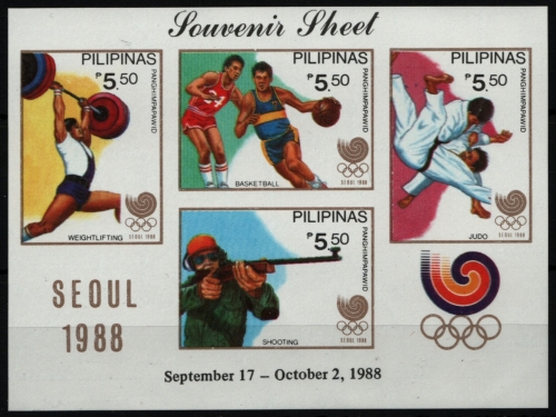 Philippinen 1988 - Mi-Nr. Block 34 ** - MNH - Olympia Seoul