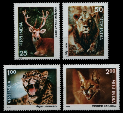 Indien 1976 - Mi-Nr. 691-694 ** - MNH - Wildtiere / Wild animals