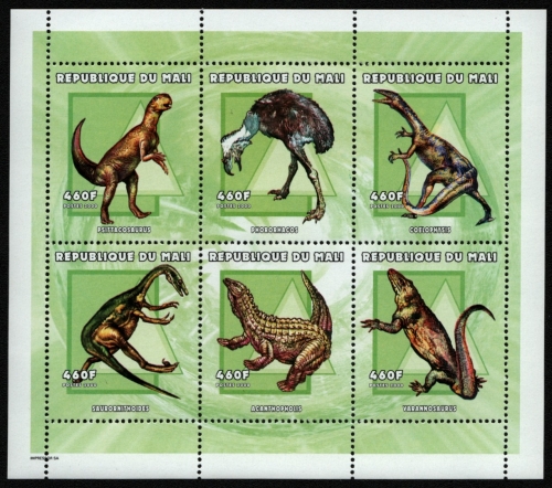 Mali 2000 - Mi-Nr. 2558-2563 ** - MNH - Prähistorische Tiere