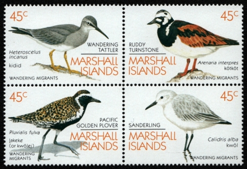 Marshall-Inseln 1989 - Mi-Nr. 222-225 ** - MNH - Vögel / Birds