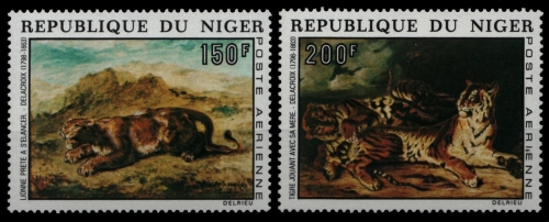 Niger 1973 - Mi-Nr. 381-382 ** - MNH - Wildtiere / Wild animals