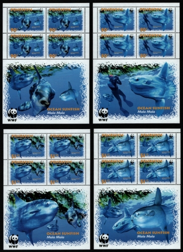 Penrhyn 2003 - Mi-Nr. 605-608 ** - MNH - KLB - Fische / Fish