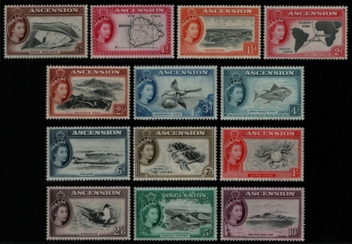 Ascension 1956 - Mi-Nr. 62-74 ** - MNH - Freimarken / Definitives (I)