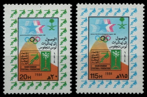 Saudi-Arabien 1984 - Mi-Nr. 790-791 ** - MNH - Olympia Los Angeles
