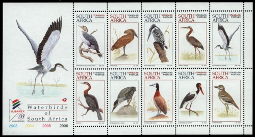 Südafrika 1997 - Mi-Nr. 1064-1073 ** - MNH - KLB - Vögel / Birds
