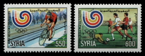 Syrien 1988 - Mi-Nr. 1725-1726 ** - MNH - Olympia Seoul