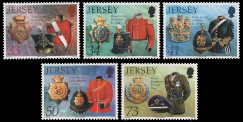 Jersey 2006 - Mi-Nr. 1213-1217 ** - MNH - Uniformen / Uniforms