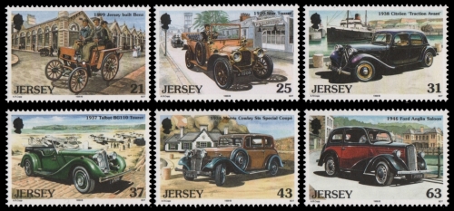 Jersey 1999 - Mi-Nr. 890-895 ** - MNH - Autos / Cars