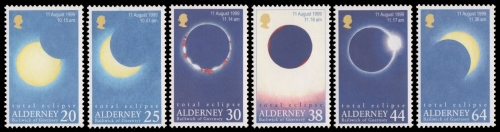 Alderney 1999 - Mi-Nr. 131-136 ** - MNH - Sonnenfinsternis