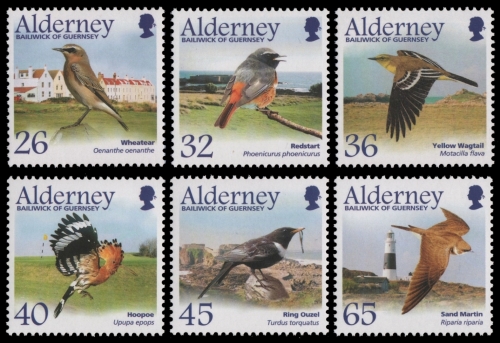Alderney 2004 - Mi-Nr. 236-241 ** - MNH - Vögel / Birds