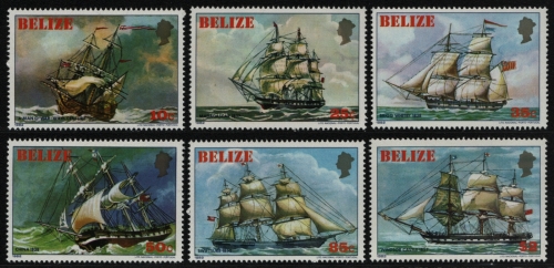 Belize 1982 - Mi-Nr. 625-630 ** - MNH - Schiffe / Ships
