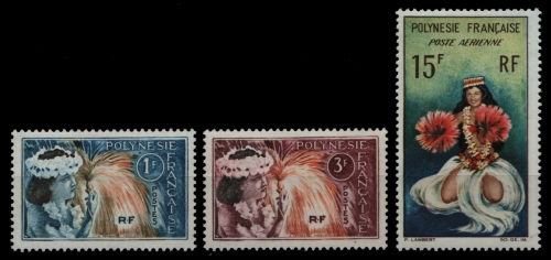 Franz. Polynesien 1964 - Mi-Nr. 33-34 & 35 ** - MNH - 2 Ausgaben