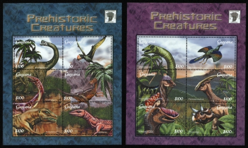 Guyana 2001 - Mi-Nr. 7288-7299 ** - MNH - Prähistorische Tiere