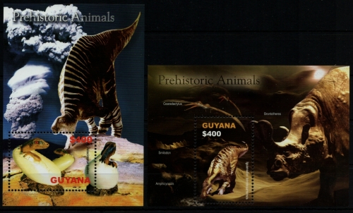 Guyana 2005 - Mi-Nr. Block 791-792 ** - MNH - Prähistorische Tiere