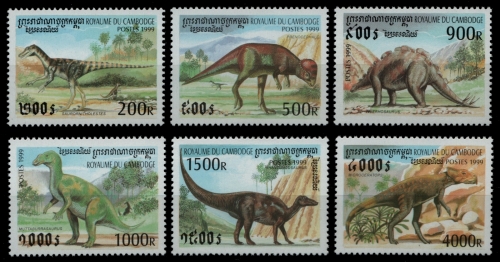 Kambodscha 1999 - Mi-Nr. 1937-1942 ** - MNH - Prähistorische Tiere