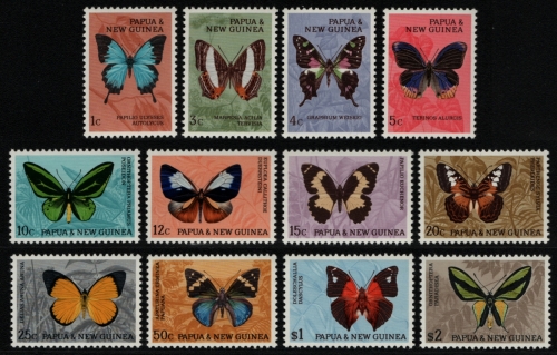 Papua-Neuguinea 1966 - Mi-Nr. 83-94 ** - MNH - Schmetterlinge / Butterflies (II)