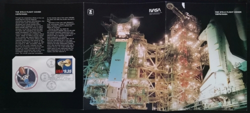 USA 1983 - Mi-Nr. 1648 C - Beleg im Folder - Raumfahrt / Space