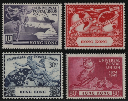 Hongkong 1949 - Mi-Nr. 173-176 * - MH - UPU