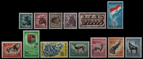 Südafrika 1961 - Mi-Nr. 274-286 ** - MNH - Wildtiere / Wild animals