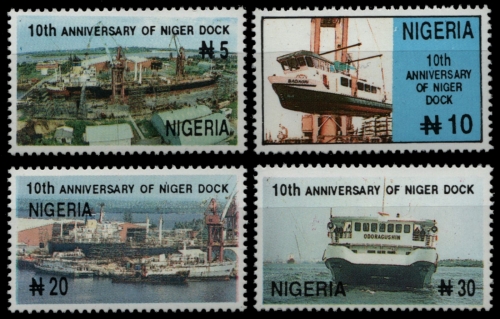 Nigeria 1996 - Mi-Nr. 660-663 ** - MNH - Schiffe / Ships