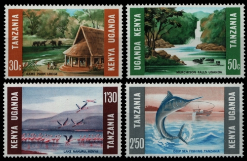 Ostafrikanische Gemeinschaft 1966 - Mi-Nr. 148-151 ** - MNH - Natur-Tourismus