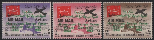 Jemen-Königreich 1965 - Mi-Nr. 135-137 ** - MNH - Britisches Hilfskomitee