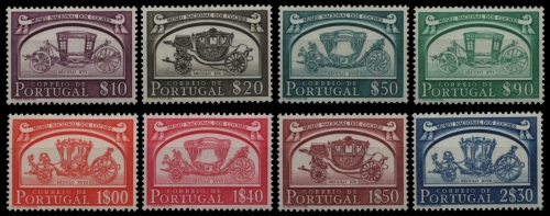 Portugal 1952 - Mi-Nr. 770-777 ** - MNH - Kutschen