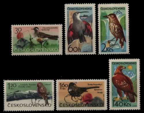 Tschechoslowakei 1965 - Mi-Nr. 1568-1573 ** - MNH - Vögel / Birds