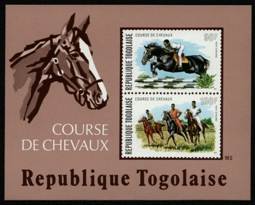 Togo 1974 - Mi-Nr. Block 88 ** - MNH - Pferde / Horses
