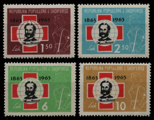 Albanien 1963 - Mi-Nr. 717-720 ** - MNH - Rotes Kreuz / Red cross