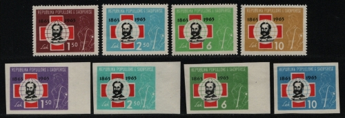 Albanien 1963 - Mi-Nr. 717-720 & 721-724 ** - MNH - Rotes Kreuz / Red cross