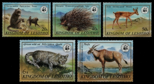Lesotho 1981 - Mi-Nr. 361-365 ** - MNH - Wildtiere / Wild animals
