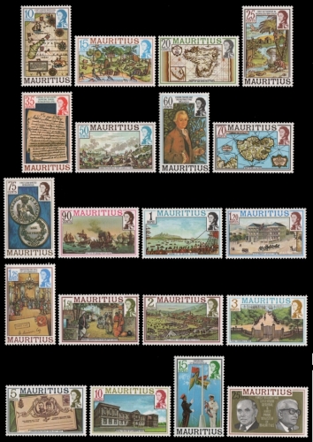 Mauritius 1978 - Mi-Nr. 436-455 I ** - MNH - Freimarken / Definitives