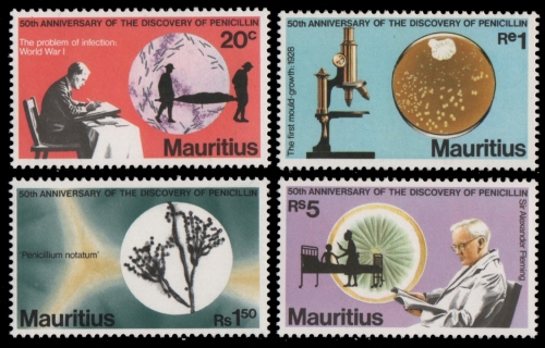 Mauritius 1978 - Mi-Nr. 459-462 ** - MNH - Fleming - Penicillin