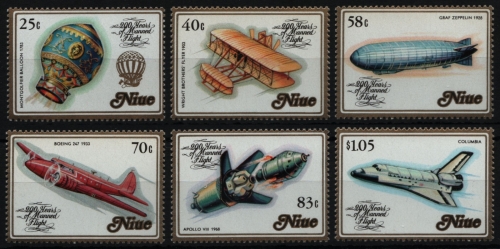 Niue 1983 - Mi-Nr. 511-516 ** - MNH - Luftfahrt / Aviation
