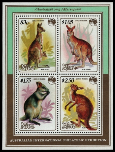 Niue 1984 - Mi-Nr. Block 76 ** - MNH - Wildtiere / Wild animals