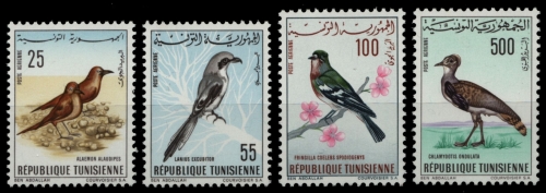 Tunesien 1965 - Mi-Nr. 639-642 ** - MNH - Vögel / Birds