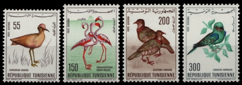 Tunesien 1966 - Mi-Nr. 655-658 ** - MNH - Vögel / Birds