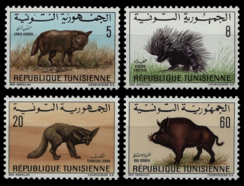 Tunesien 1968 - Mi-Nr. 707-710 ** - MNH - Wildtiere / Wild animals