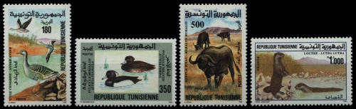 Tunesien 1994 - Mi-Nr. 1303-1306 ** - MNH - Wildtiere / Wild animals