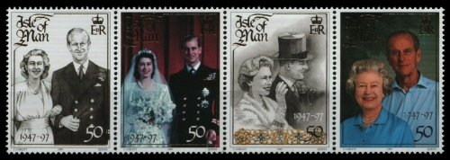 Isle of Man 1997 - Mi-Nr. 743-746 ** - MNH - Goldene Hochzeit
