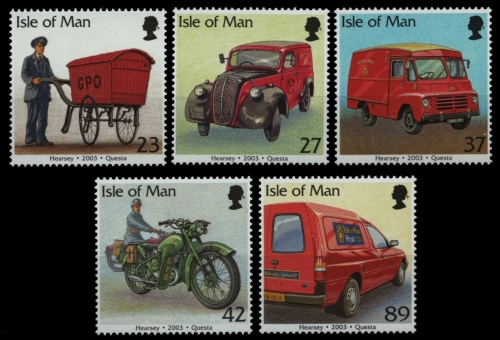 Isle of Man 2003 - Mi-Nr. 1040-1044 ** - MNH - Post - Autos / Cars