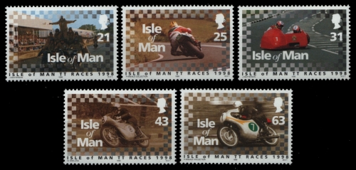 Isle of Man 1998 - Mi-Nr. 769-773 ** - MNH - Motorrad / Motor bikes