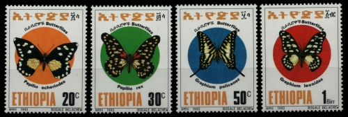 Äthiopien 1993 - Mi-Nr. 1439-1442 ** - MNH - Schmetterlinge / Butterflies