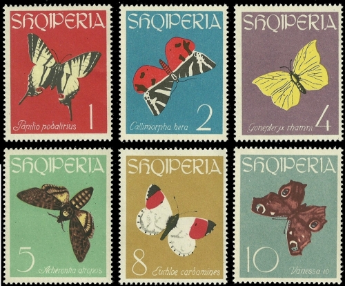 Albanien 1963 - Mi-Nr. 773-778 ** - MNH - Schmetterlinge / Butterflies