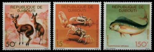 Dschibuti 1977 - Mi-Nr. 205-207 ** - MNH - Fauna