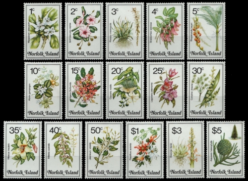 Norfolk-Insel 1984 - Mi-Nr. 319-334 ** - MNH - Pflanzen / Plants