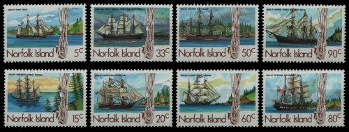 Norfolk-Insel 1985 - Mi-Nr. 356-359 & 360-363 ** - MNH - Schiffe / Ships